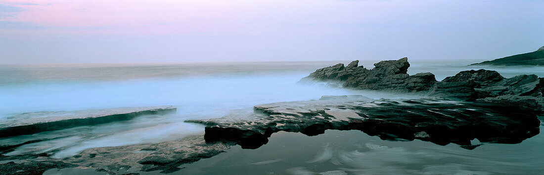 Sunset lights. Bay of Biscay. Biscay. Basque Country. Spain