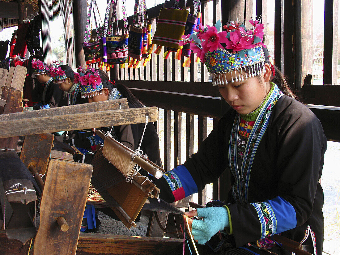 Zhuang ethnic group handicrafts. China.