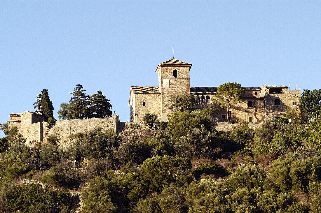 Deia in Puig des Teix. Serra de Tramuntana. Majorca. Balearic Islands. Spain