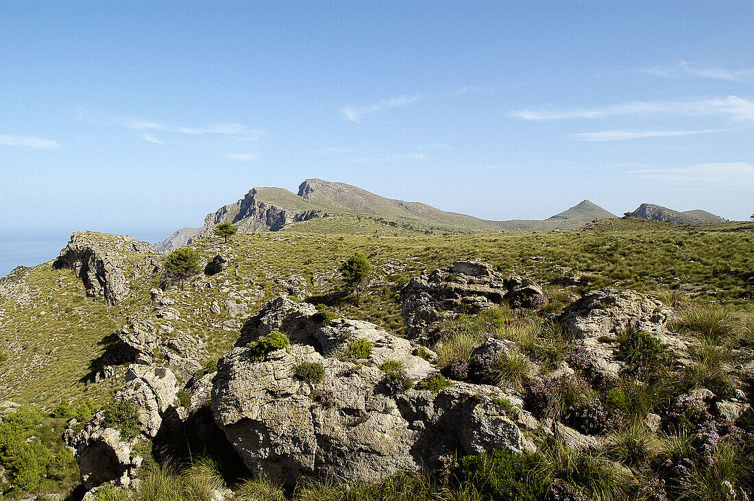 Mountains near Ermita de Betlem, Artà. Majorca. Balearic Islands. Spain