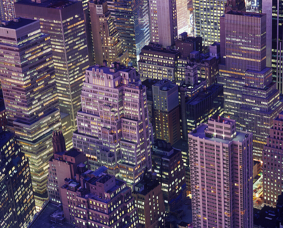 Mid-town office buildings, Manhattan, New York, USA.