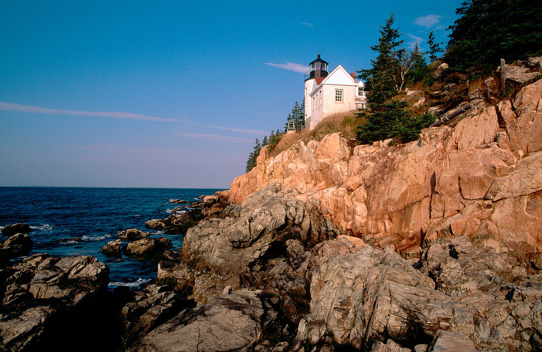 Bass Harbor Lighthouse. Acadia National Park. Maine. USA