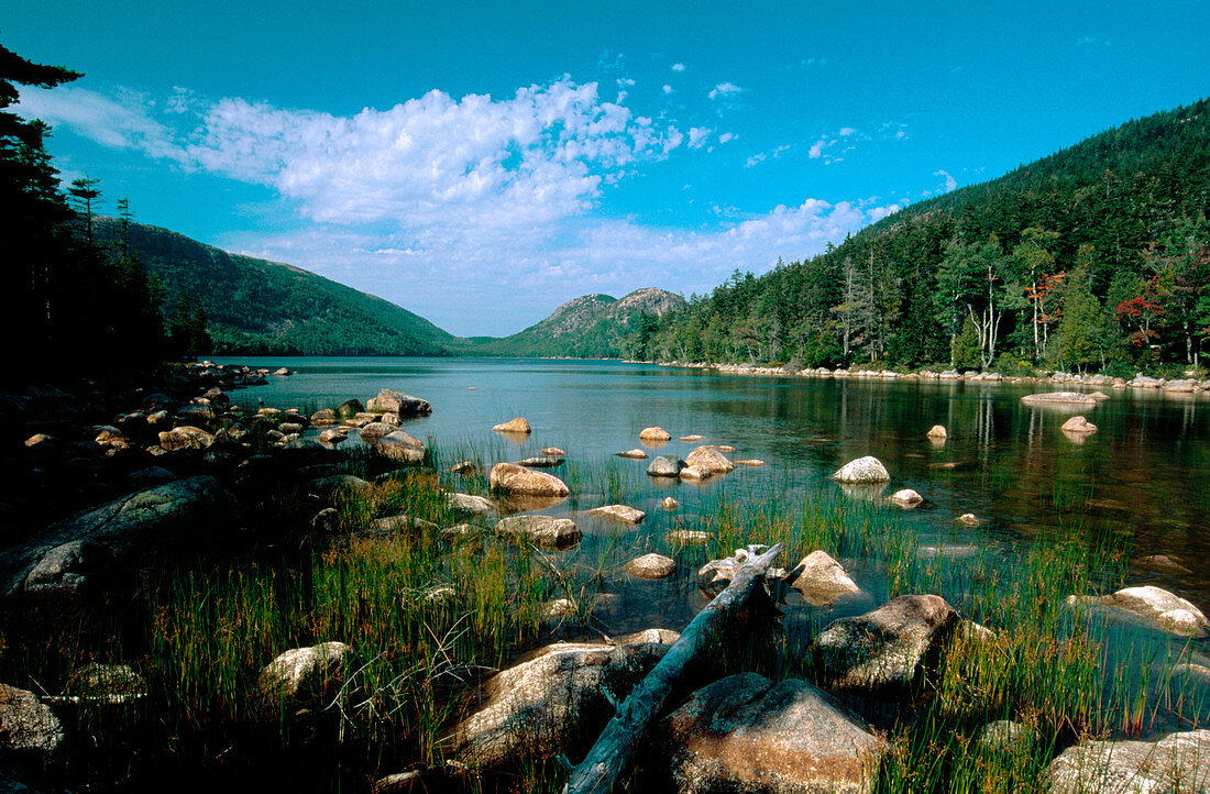 Jordon Pond in Acadia National Park. Maine. USA