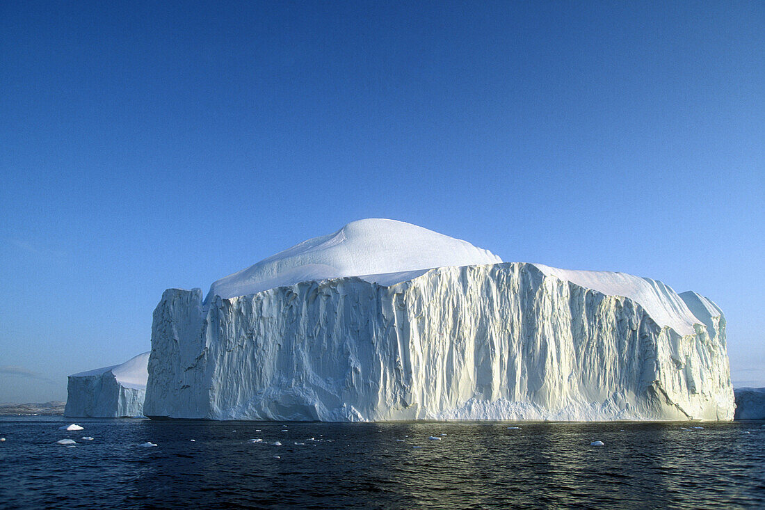 Rectangular iceberg, Ilulissat Icefjord. Greenland