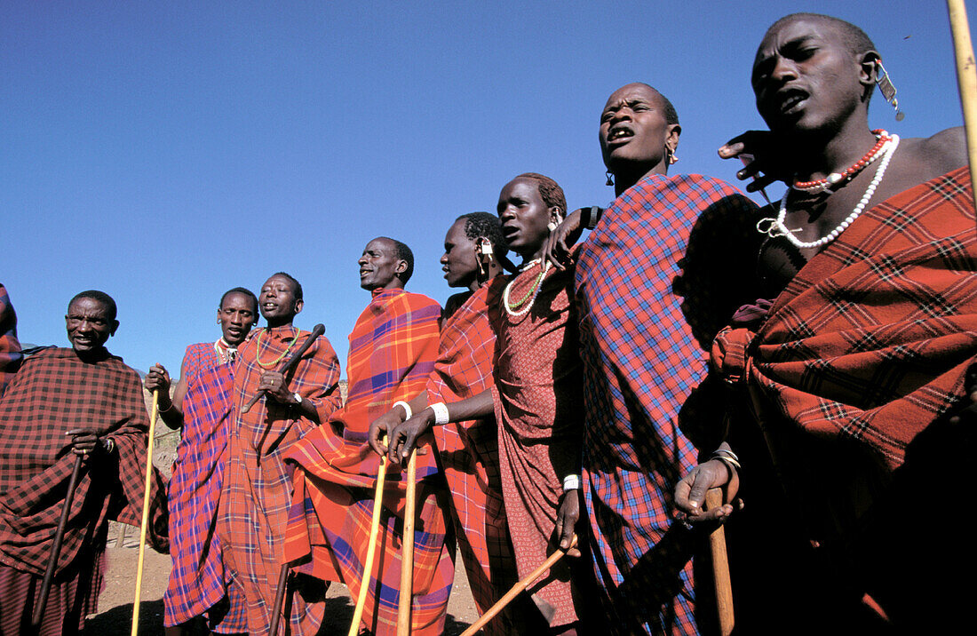 Masai warriors. Kenya