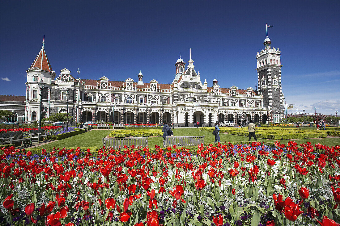 Neuseeland, South Island, Dunedin, historischer Bahnhof