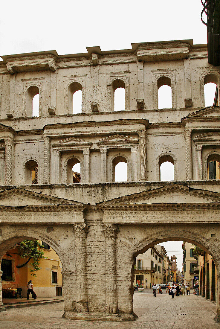 Porta Borsari the Roman city gate License image 70150408