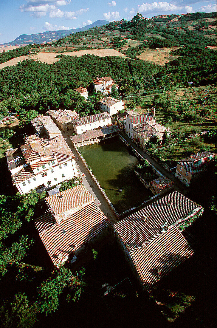 Thermae of Bagno Vignoni, Orcia Valley, South Siena, Tuscany, Italy