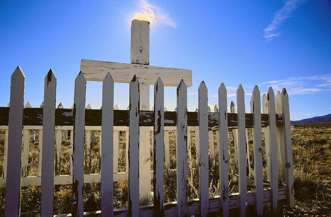  Abandoned, Abandonment, America, Blue, Cemeteries, Cemetery, Christian, Christianity, Color, Colorado, Colour, Concept, Concepts, Country, Countryside, Cross, Crosses, Daytime, Death, Deserted, End, Exterior, Fence, Fences, Grave, Graves, Graveyard, Grav