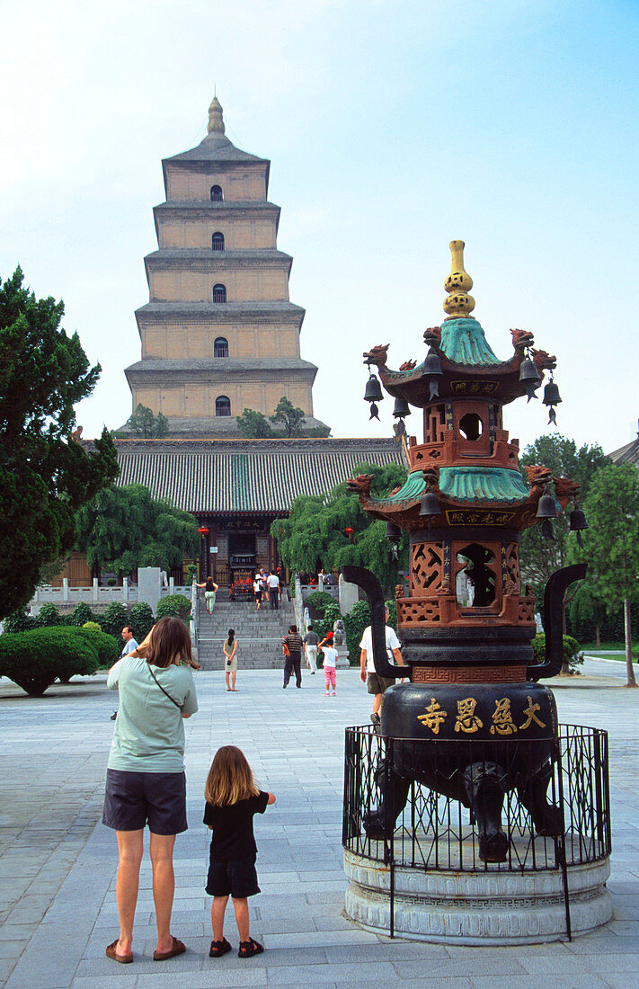 Dayan Pagoda (also known as Big Wild Goose) in Xian. China