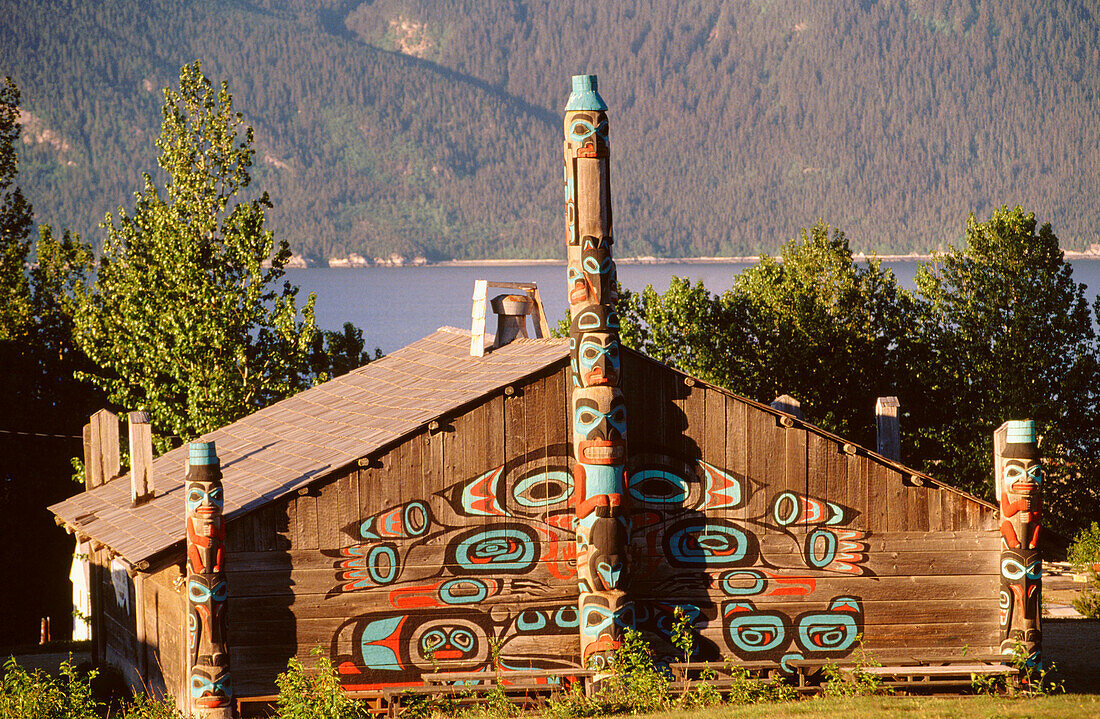 Totems. Haines. Alaska. USA