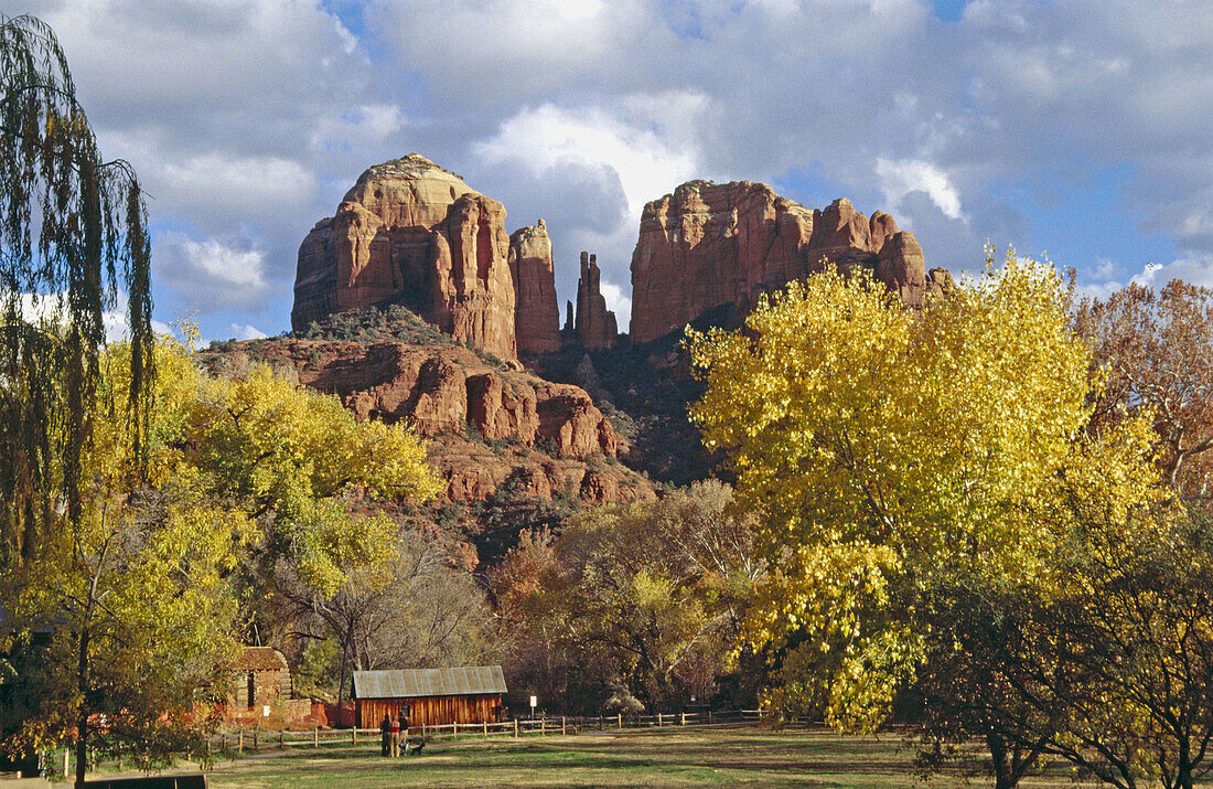 Cathedral Rock. Red Rock State Park, fall. Sedona. Arizona. USA.