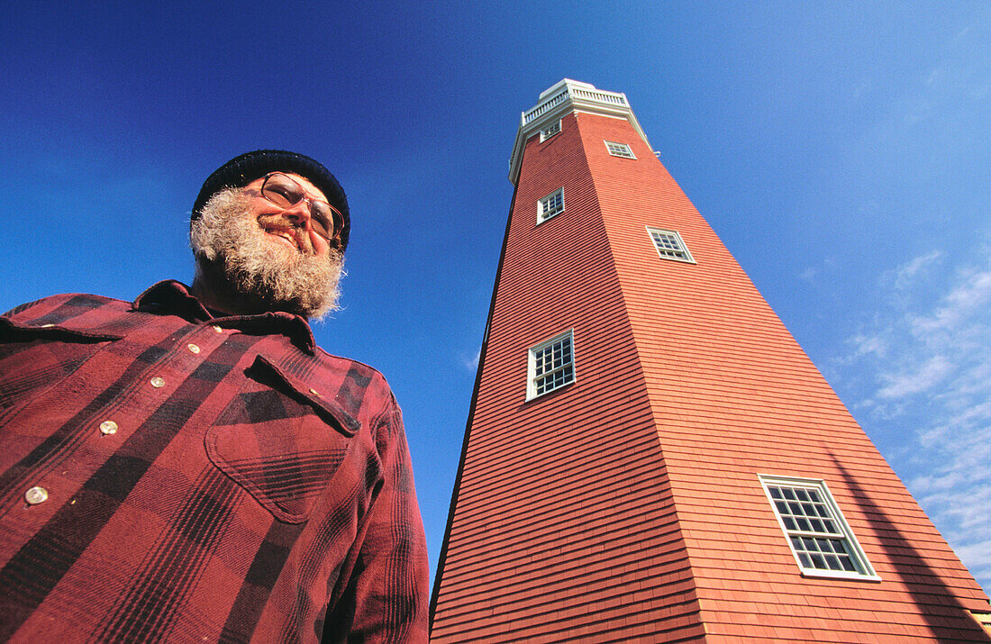 Portland Observatory (1809). the only extant maritime signal station in the United States. Munjoy Hill. Portland. Maine. USA