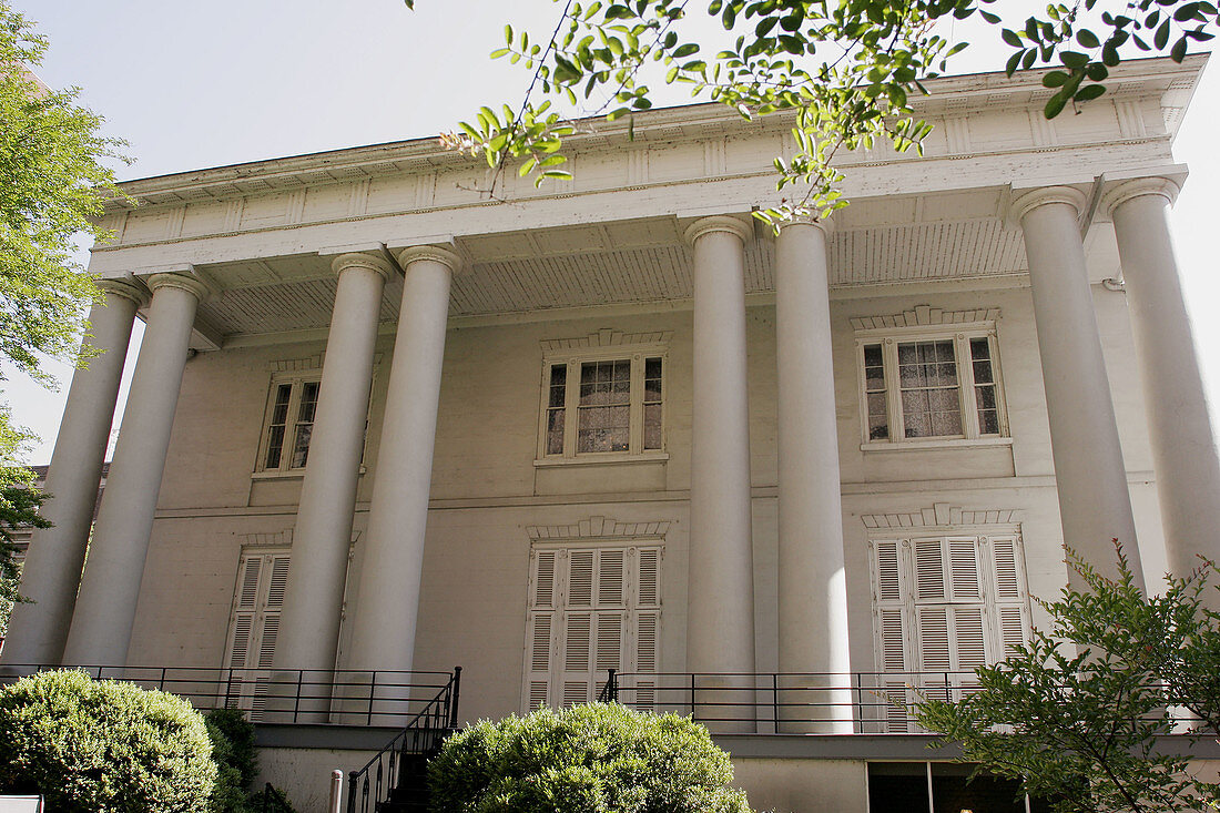 Virginia, Richmond, East Clay Street, White House of the Confederacy, Civil War, stucco mansion built 1818