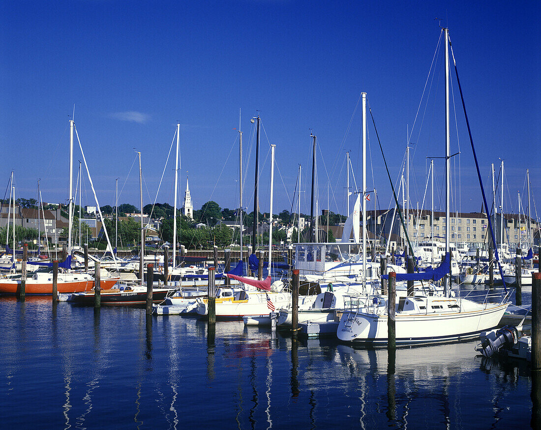 Newport harbor, Rhode island, USA.