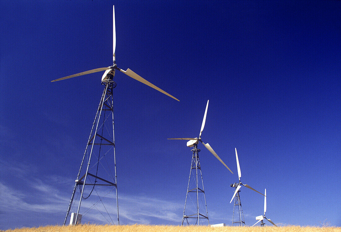 Altamont pass wind power plant, California, USA.