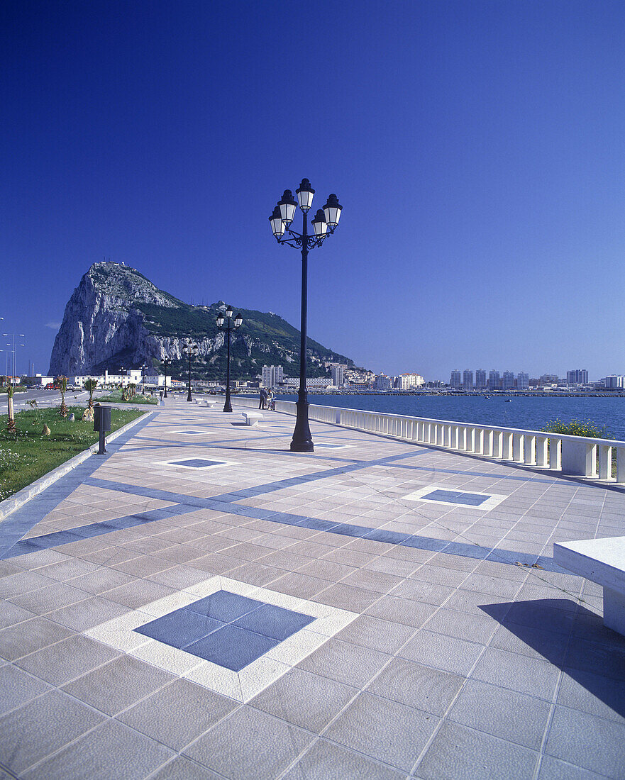 Promenade, Rock of gibraltar, From la linea, Spain.