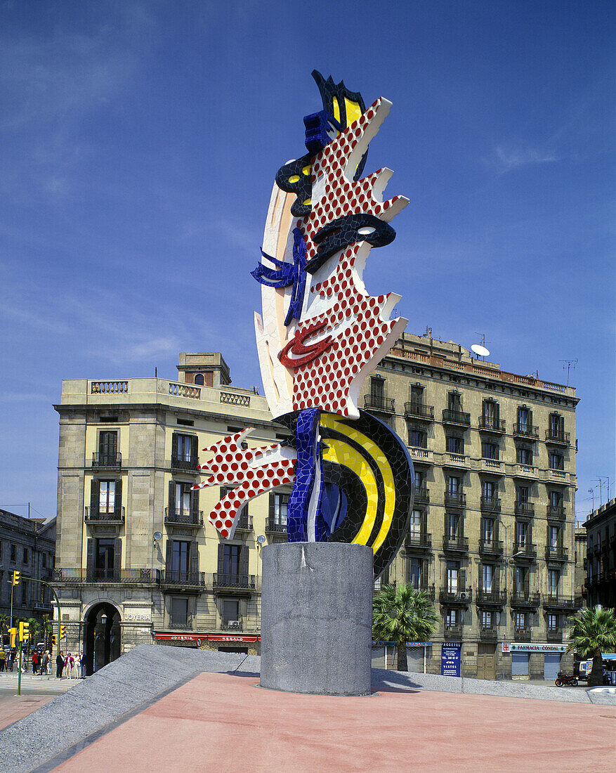 dona sculpture, Barcelona, Catalunya, Spain.