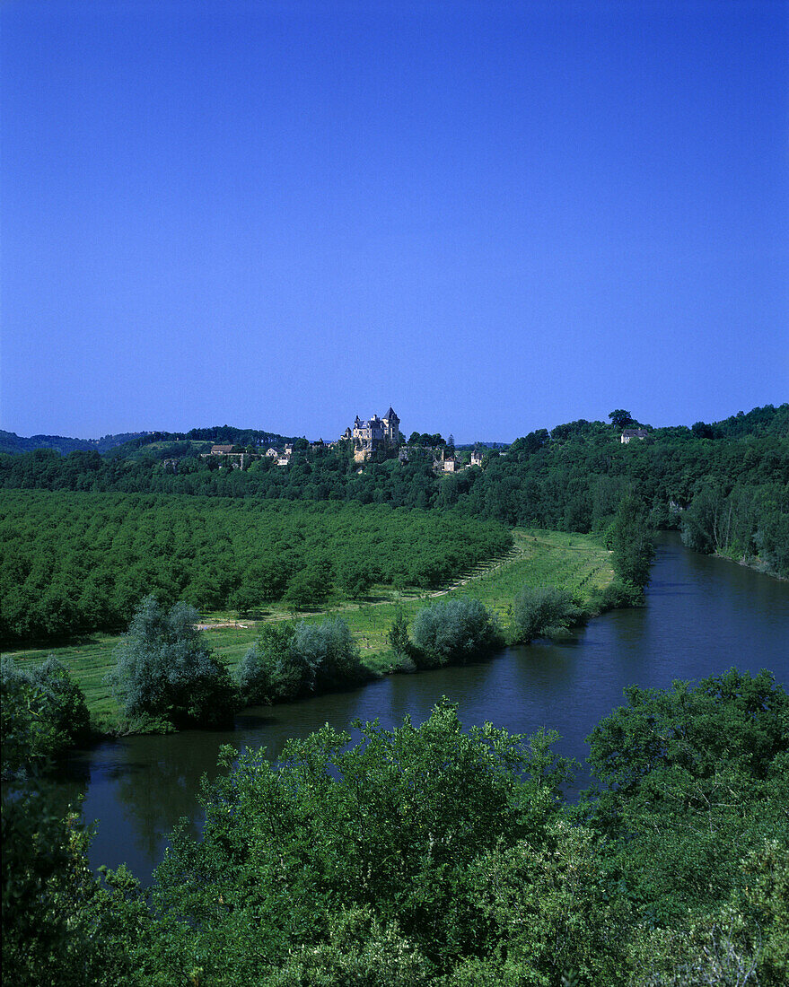 Scenic chateau de la treyne, Dordogne, France.