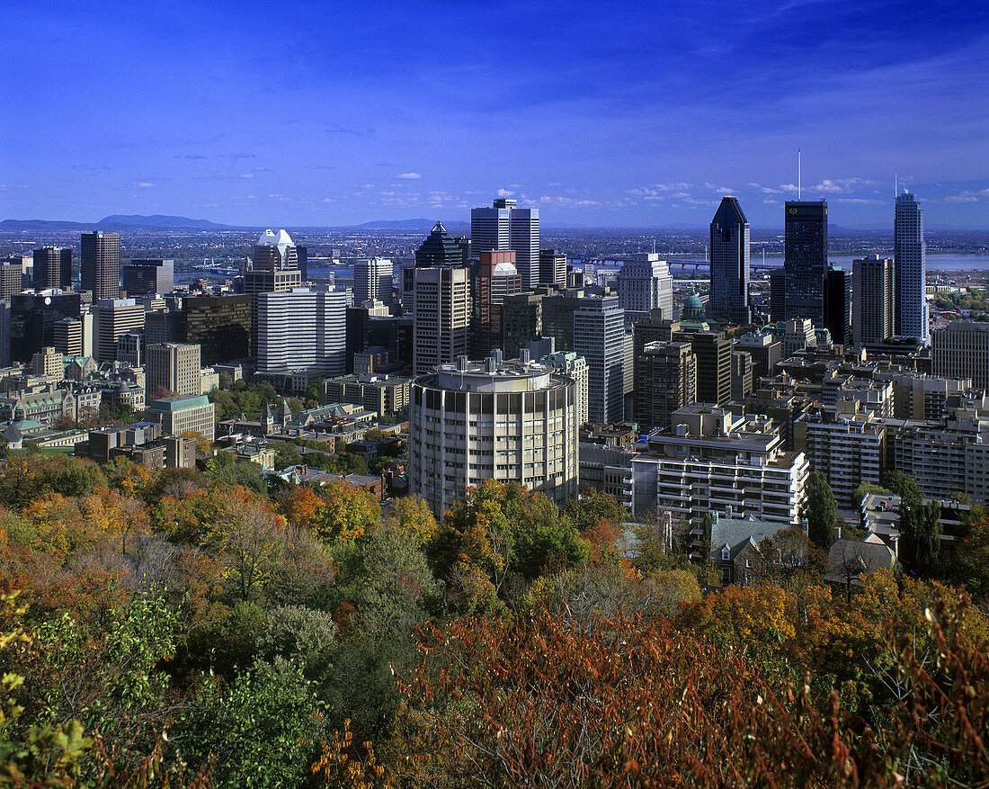 Downtown skyline, Montreal, Quebec, Canada.