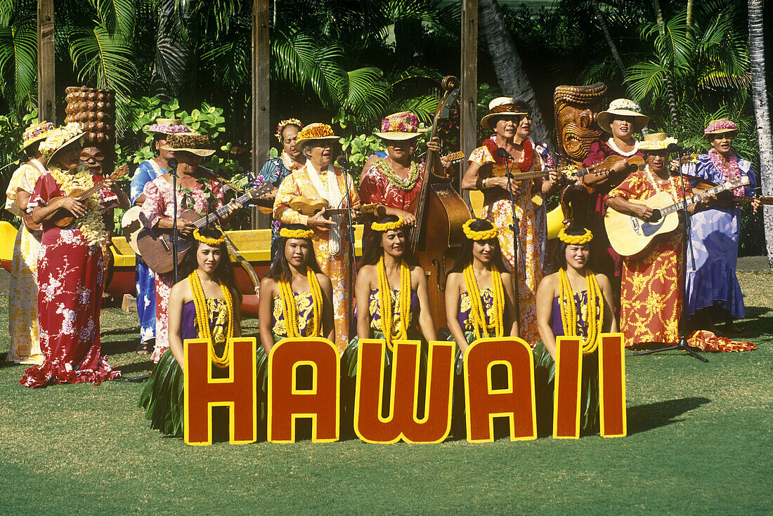 Kodak hula show, Honolulu, Oahu, Hawaii, USA.