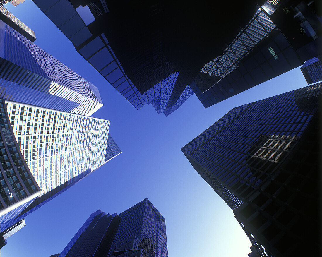 Architecture: talloffice towers, Mid-town, Manhattan, New york, USA.