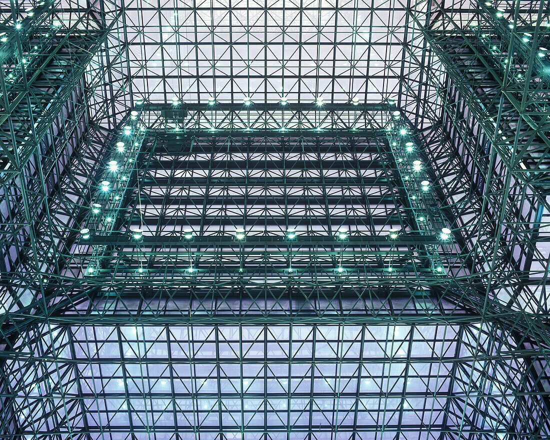 Architecture: glass roof, Jacob javits center, Manhattan, New york, USA.