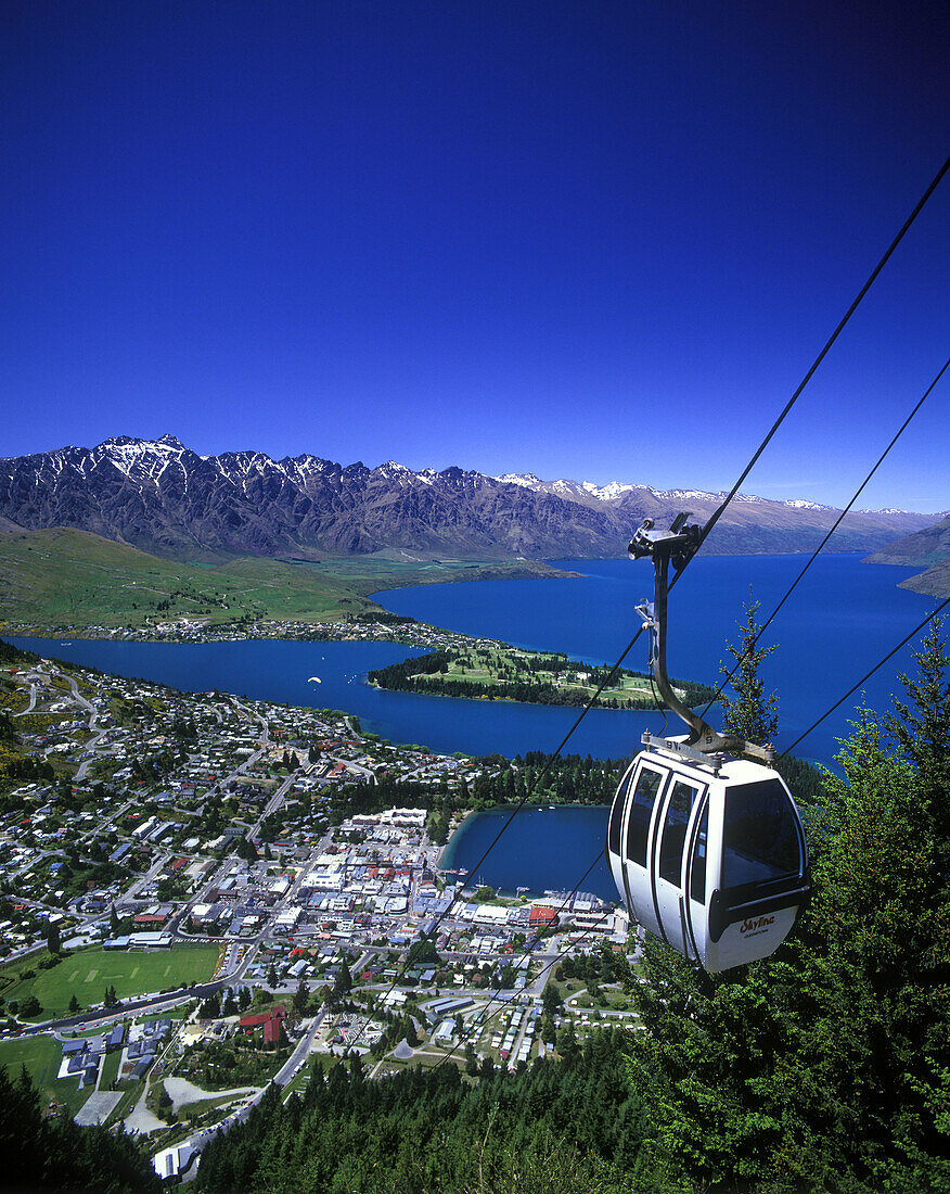 Skyline gondola, Queenstown, New zealand.