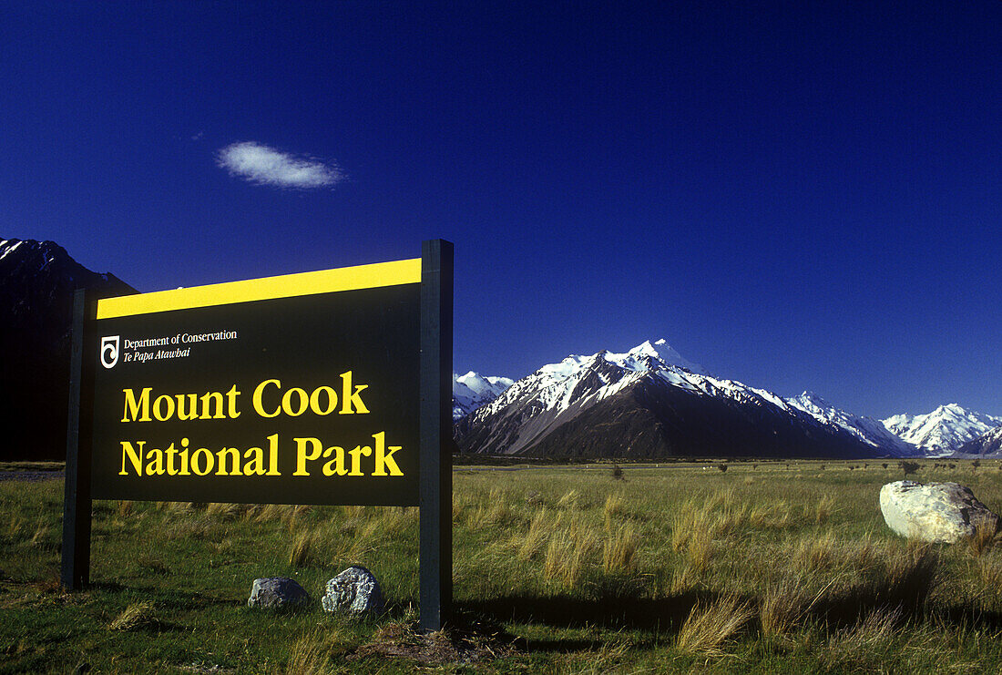 Mount cook nationalpark, New zealand.