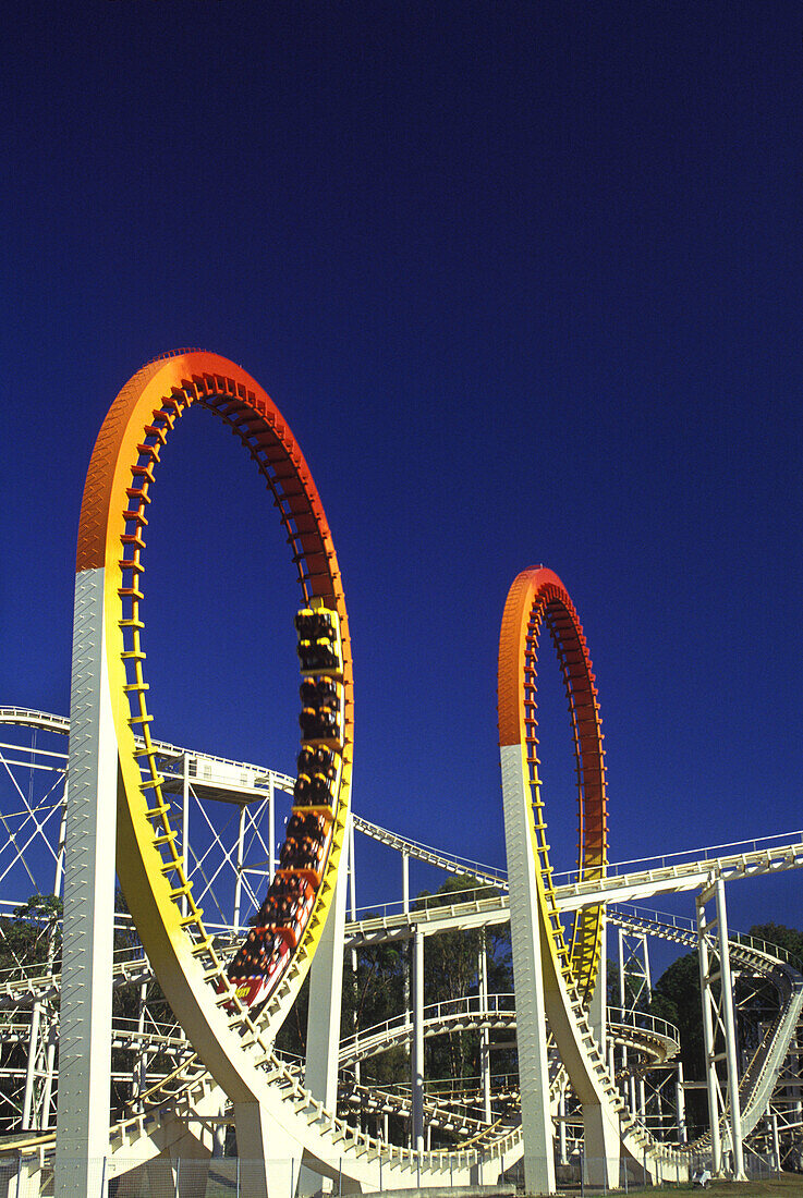 Thunderbolt rollercoaster, Dreamworld, Queensland, Australia.