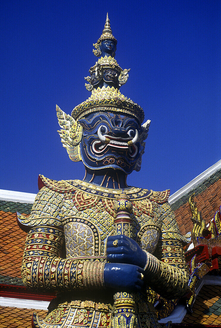 Silent guard, Watphra kaeo (grand palace), Bangkok, Thailand.