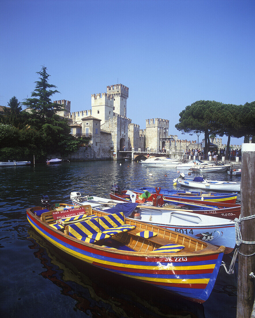 Castle, Sirmione, Lake garda, Italy.