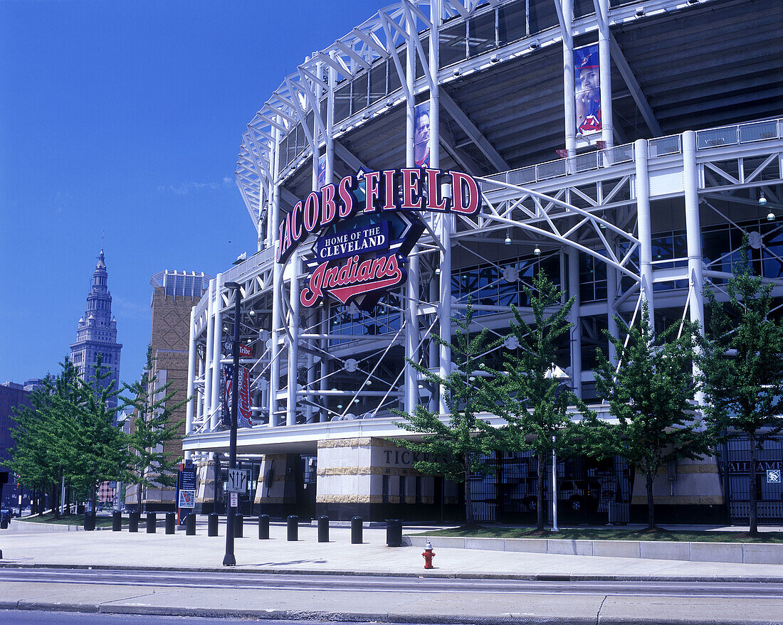 Jacobs field baseball stadium, Cleveland, Ohio, USA.