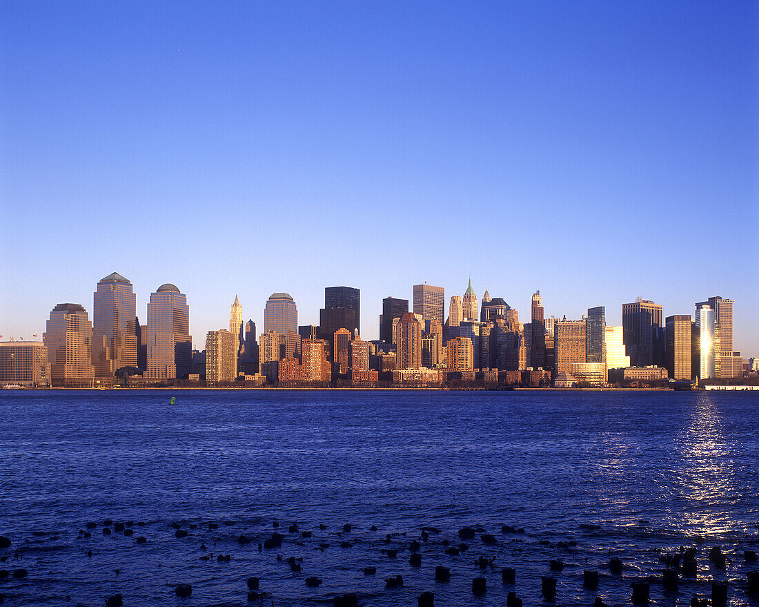 Downtown skyline, Manhattan, New York, USA.