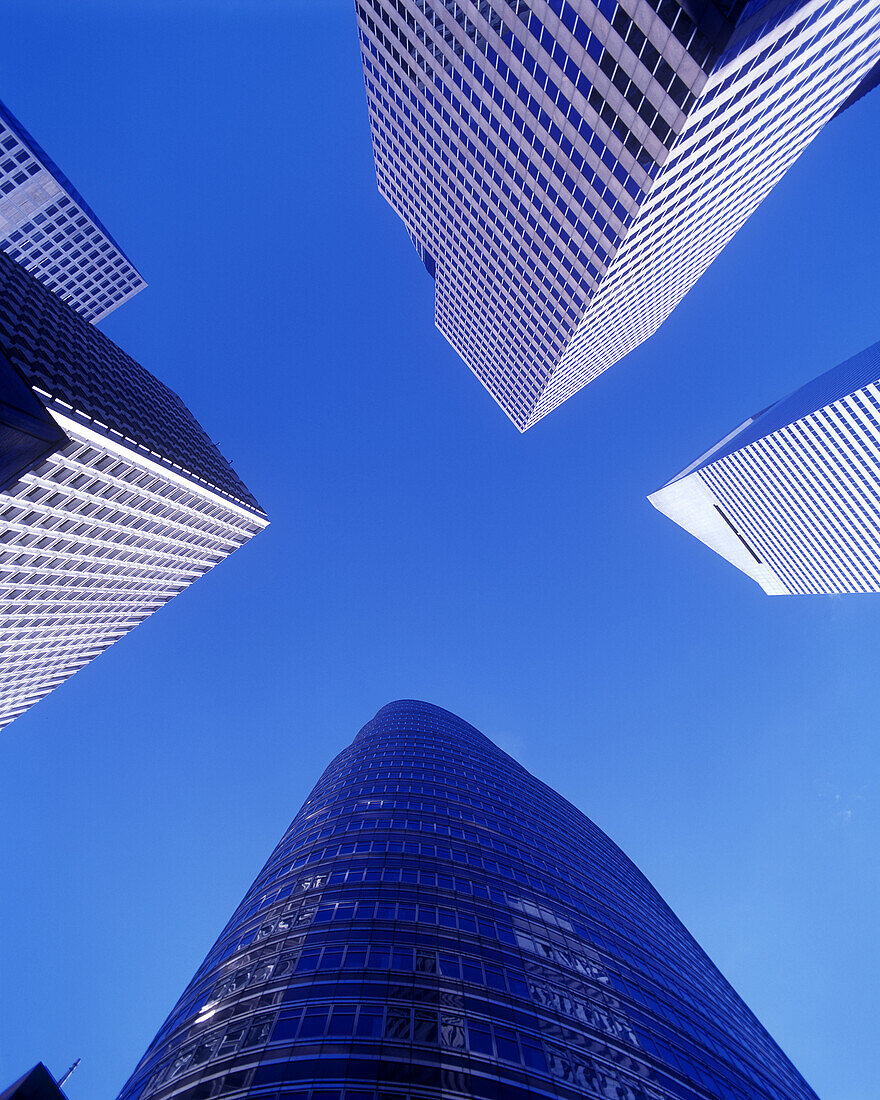 Tall office buildings, Mid-town, Manhattan, New York, USA.