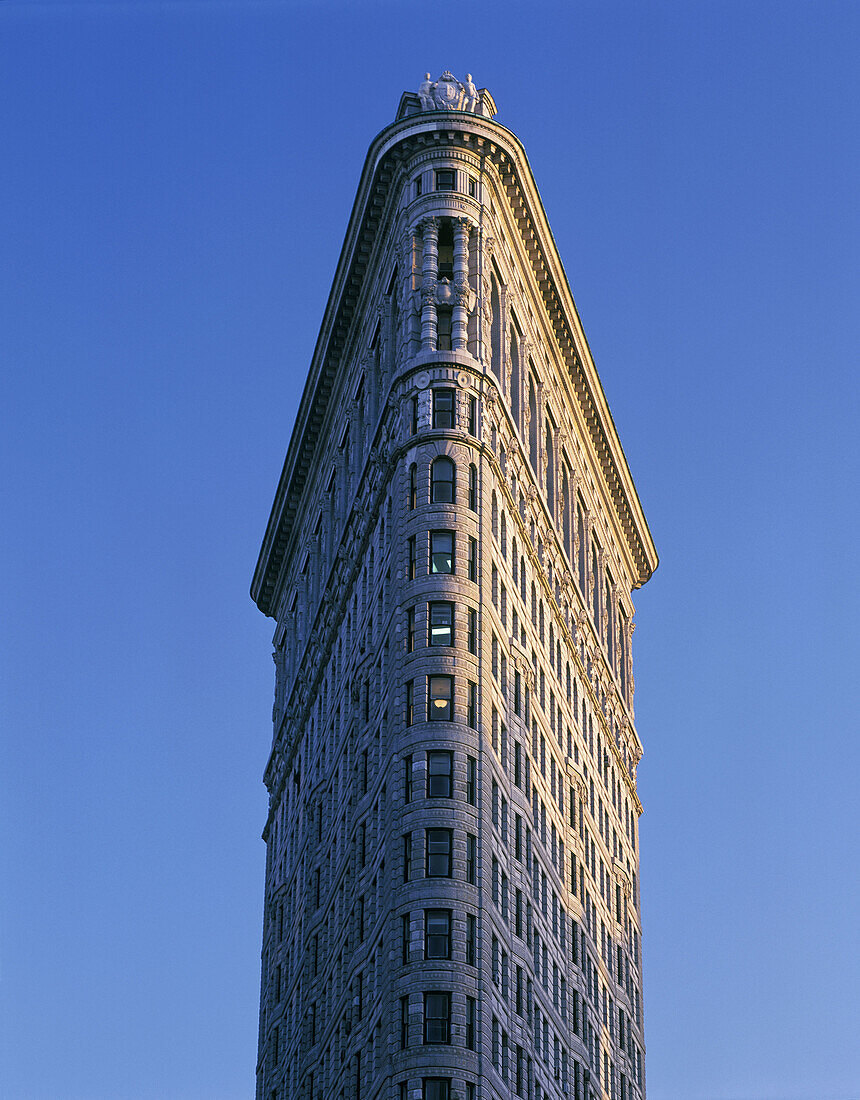 Architecture: flat iron building, Manhattan, New York, USA.