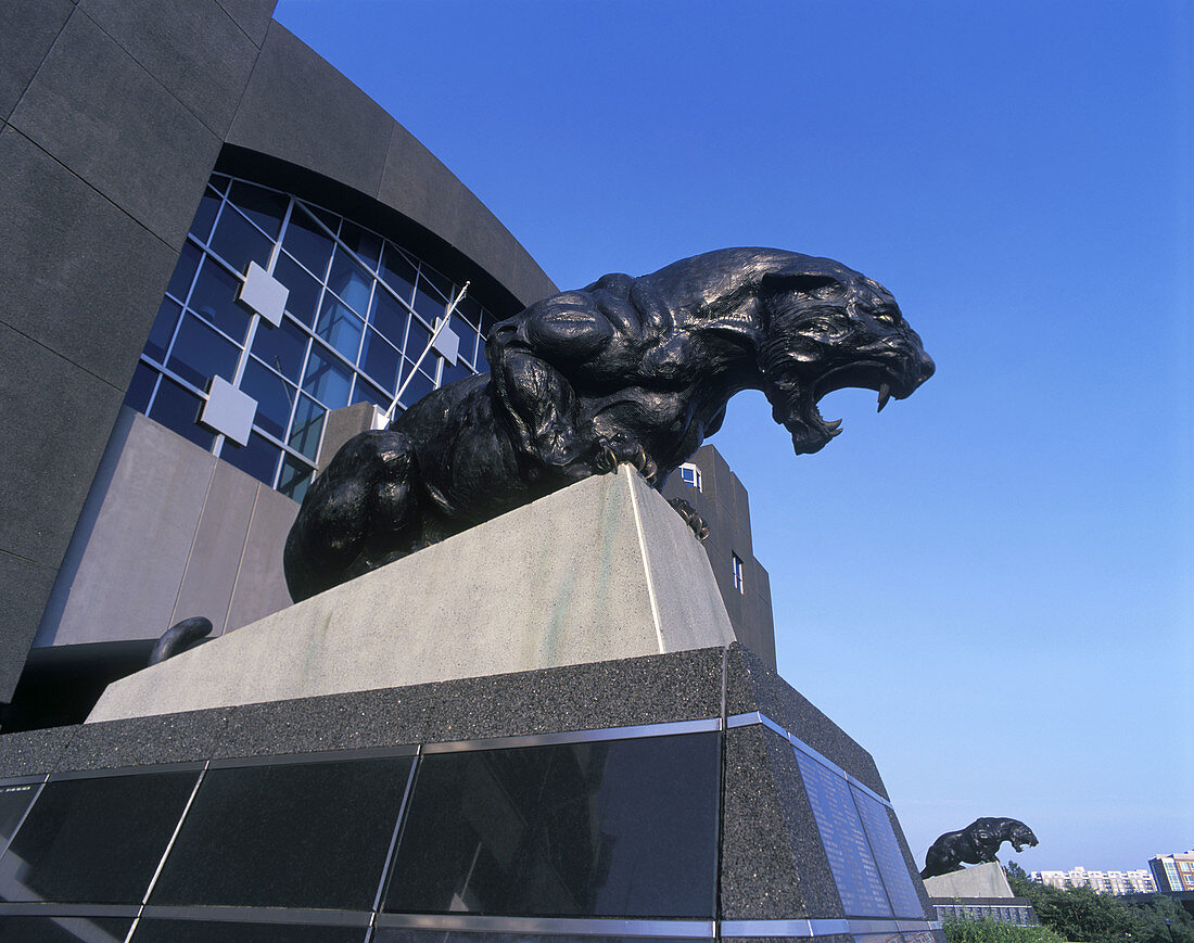 Carolina panthers stadium, downtown, Charlotte, North carolina.