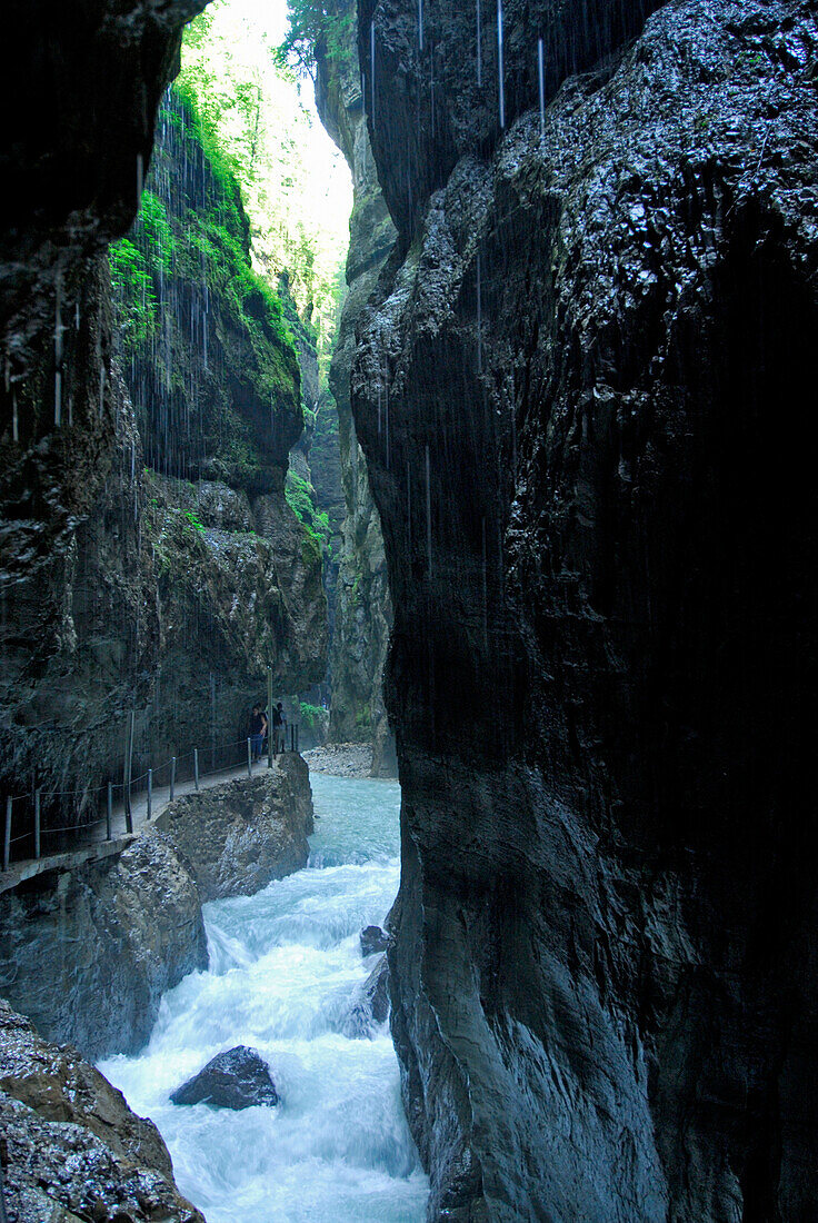 Partnachklamm, Wettersteingebirge, Garmisch-Partenkirchen, Oberbayern, Bayern, Deutschland