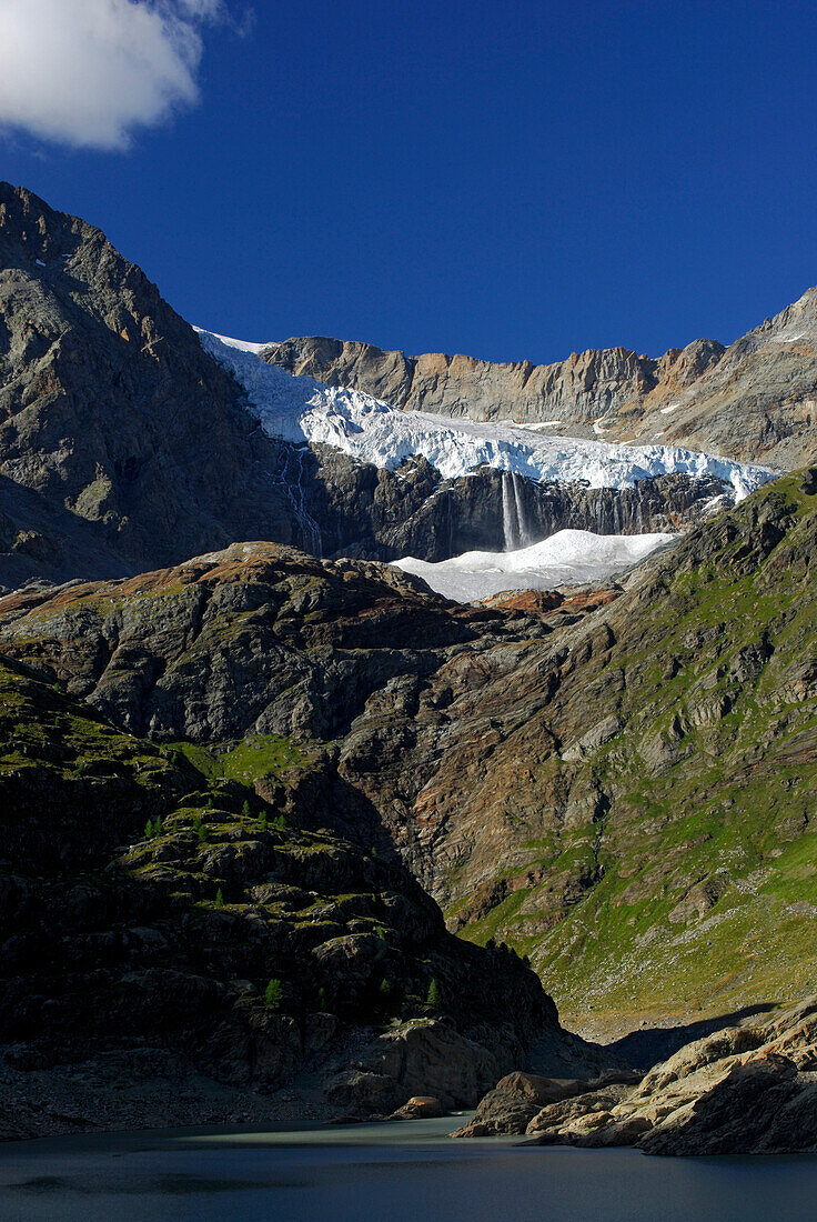 Gletscherbruch des Vedretta Fallaria, Berninagruppe, Italien
