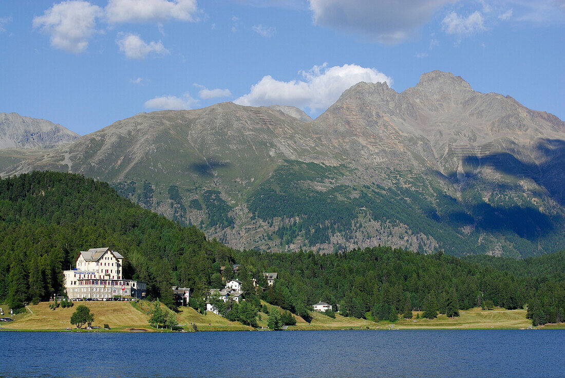 Hotel Waldhaus am See am St. Moritzer See, Lej da San Murezzan, Engadin, Graubünden, Schweiz