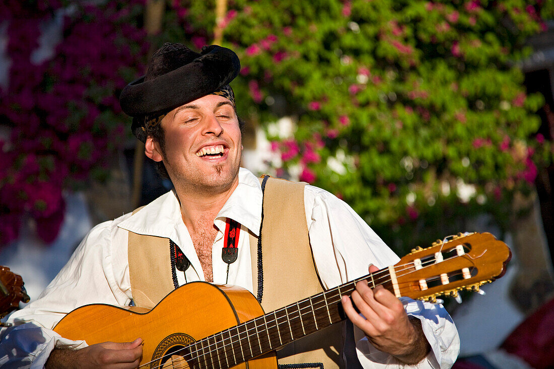 Folklore Sänger, Sevilla, Andalusien, Spanien