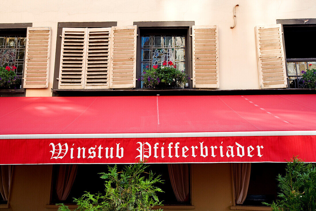 Wine tavern Pfiferbriader, Strasbourg, Alsace, France