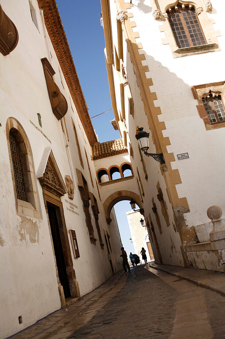Altstadt von Sitges, Costa de Garraf, Katalonien, Spanien