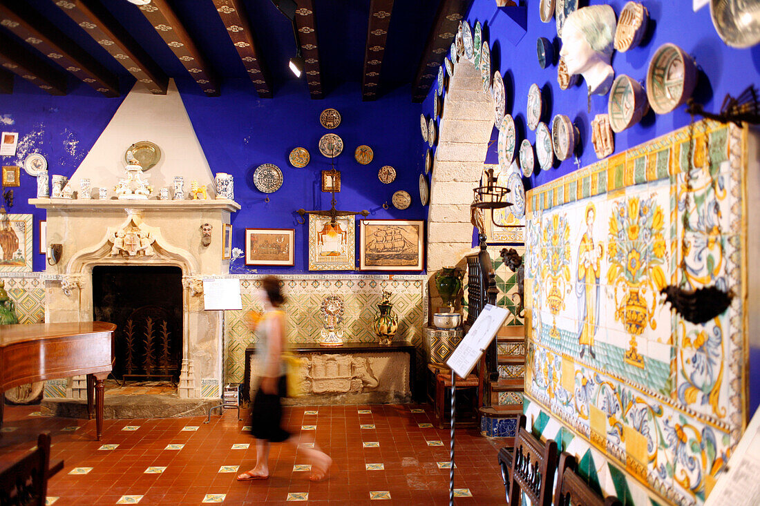 Interior view, Museu Cau Ferrat, Sitges, Catalonia, Spain