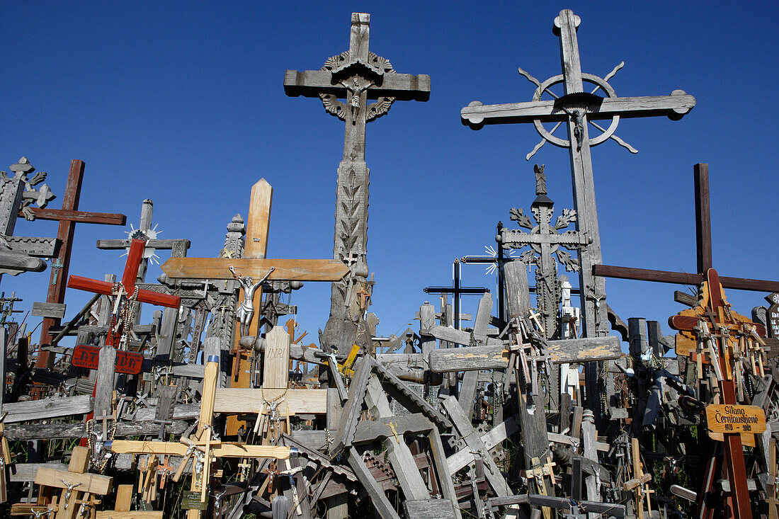Mountain of crosses in Siauliai, Lithuania