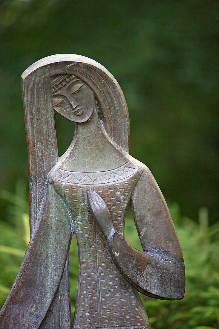 Statue of Birute in the park of the Palanga palace, Lithuania