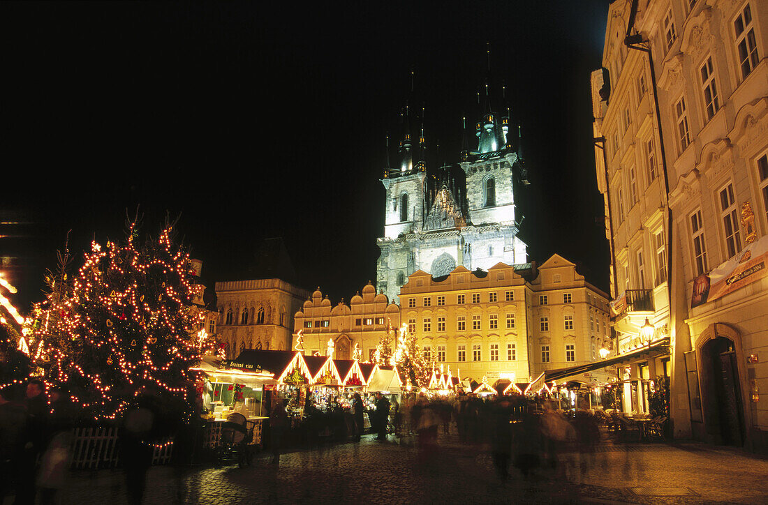 Czech Republic Prague Staromestske Namesti (Old Town Square) Christmas Market