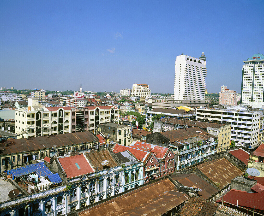 View of Yangoon. Myanmar (Burma)