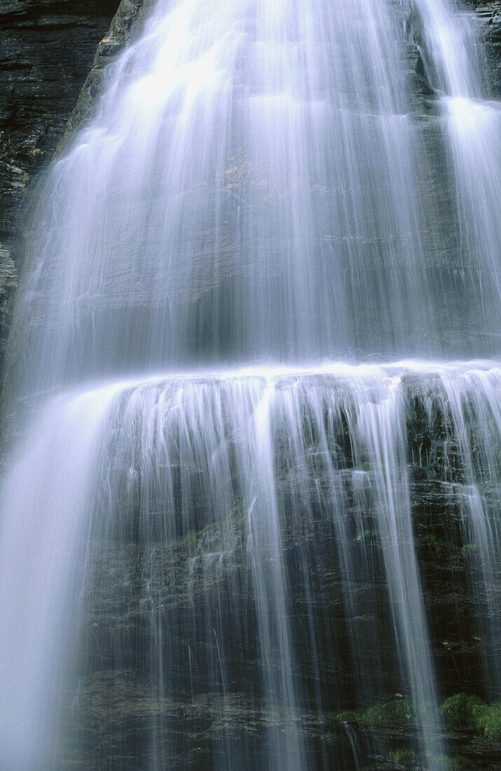 Waterfall in Alpe Devero. Alps. Piedmont. Italy