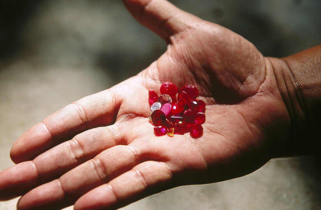 Rubies. Bagan. Myanmar (Burma)